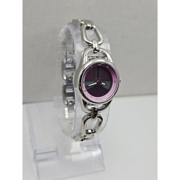 Relic Fossil Big Tic Animated Pink Dial Womens Bracelet Watch Quartz New Battery - Picture 3 of 11